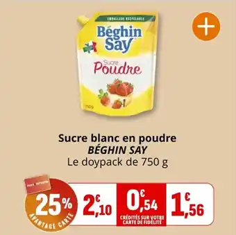 Sucre blanc en poudre béghin say