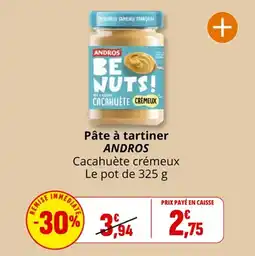 Coccimarket Pâte à tartiner andros offre