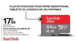 Carrefour Drive Sandisk - carte mémoire microsd 64 go offre