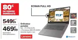 Carrefour Drive Lenovo - ordinateur portable offre