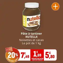Coccimarket Pâte à tartiner nutella offre