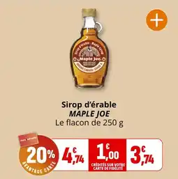 Coccimarket Sirop d'érable maple joe offre