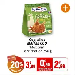 Coccimarket Coq' ailes maître coq offre