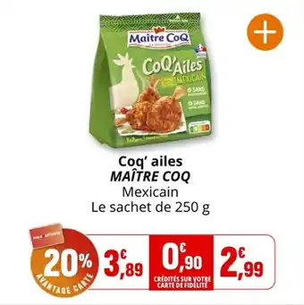 Coccimarket Coq' ailes maître coq offre
