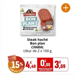 Coccimarket Steak haché bon plan charal offre