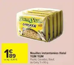 Carrefour Market Nouilles instantanées halal offre