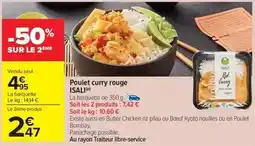 Carrefour Market Isali - poulet curry rouge offre