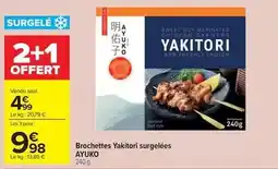 Carrefour Market Frozen - brochettes yakitori surgelées offre