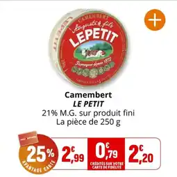 Coccimarket Camembert le petit offre