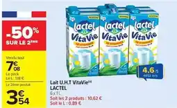 Carrefour Market Lactel - lait u.h.t vitavie offre