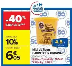 Carrefour Market Carrefour - original miel de fleurs offre