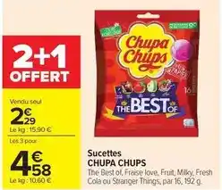 Carrefour Market Chupa chups - sucettes offre