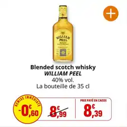 Coccimarket Blended scotch whisky william peel offre