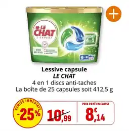 Coccimarket Lessive capsule le chat offre