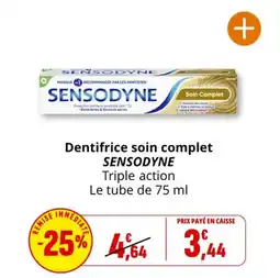 Coccimarket Dentifrice soin complet sensodyne offre