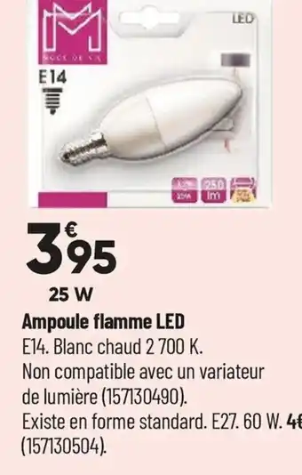 Bricorama Ampoule flamme LED offre