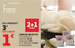 Auchan Chips de crevettes offre