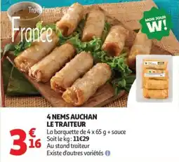 Auchan 4 nems auchan le traiteur offre