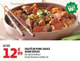 Auchan Sauté de porc sauce aigre douce offre