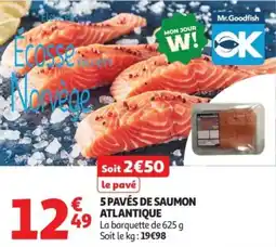 Auchan 5 pavés de saumon atlantique offre
