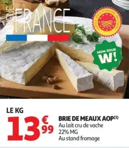 Auchan Brie de meaux aop offre