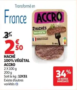 Auchan Haché 100% végétal accro offre