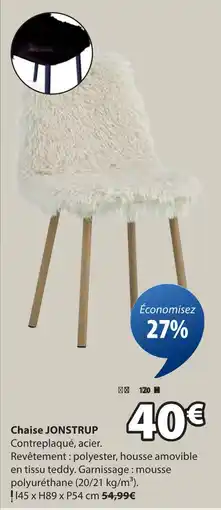 JYSK Chaise jonstrup offre