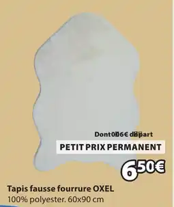 JYSK Tapis fausse fourrure oxel offre