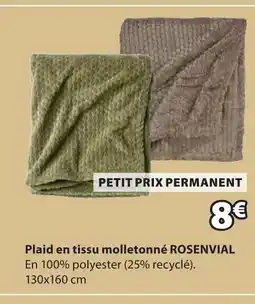 JYSK Rosenvial plaid en tissu molletonné offre