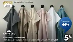 JYSK Kronborg serviette de toilette nora offre