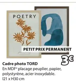 JYSK Cadre photo tord offre