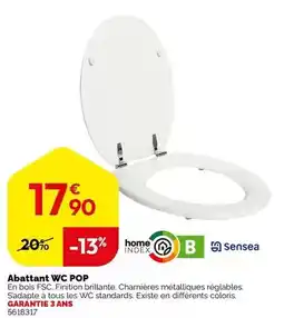 Weldom Sensea - abattant wc pop offre