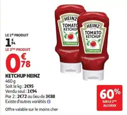 Auchan Ketchup heinz offre