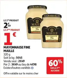 Auchan Mayonnaise fine maille offre