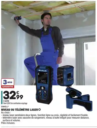 Niveau ou télémètre laser