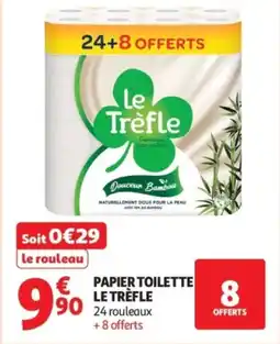 Auchan Papier toilette le trèfle offre