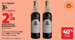 Auchan Blaye côtes de bordeaux aop offre