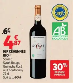 Auchan Igp cévennes bio offre