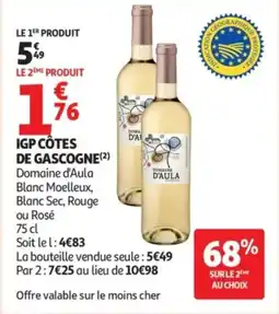 Auchan Igp côtes de gascogne offre
