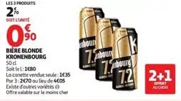 Auchan Bière blonde kronenbourg offre