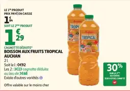 Auchan Boisson aux fruits tropical auchan offre
