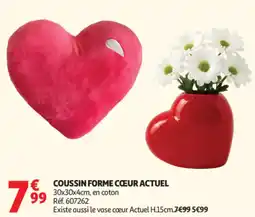 Auchan Coussin forme cœur actuel offre