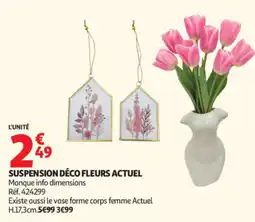 Auchan Suspension déco fleurs actuel offre