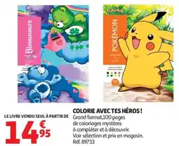 Auchan Colorie avec tes héros offre