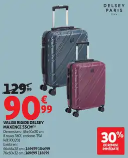 Auchan Valise rigide delsey maxence offre