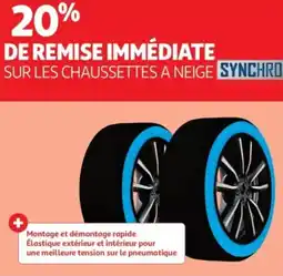 Auchan SUR LES CHAUSSETTES A NEIGE SYNCHRO offre