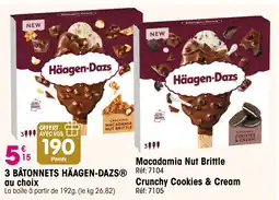 Croque Gel 3 bâtonnets häagen-dazs offre