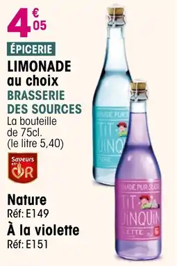Croque Gel Limonade brasserie des sources offre