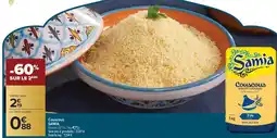 Carrefour Market Couscous samia offre