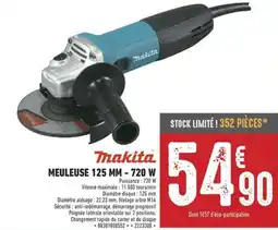 Brico Cash Meuleuse 125 mm - 720 w offre